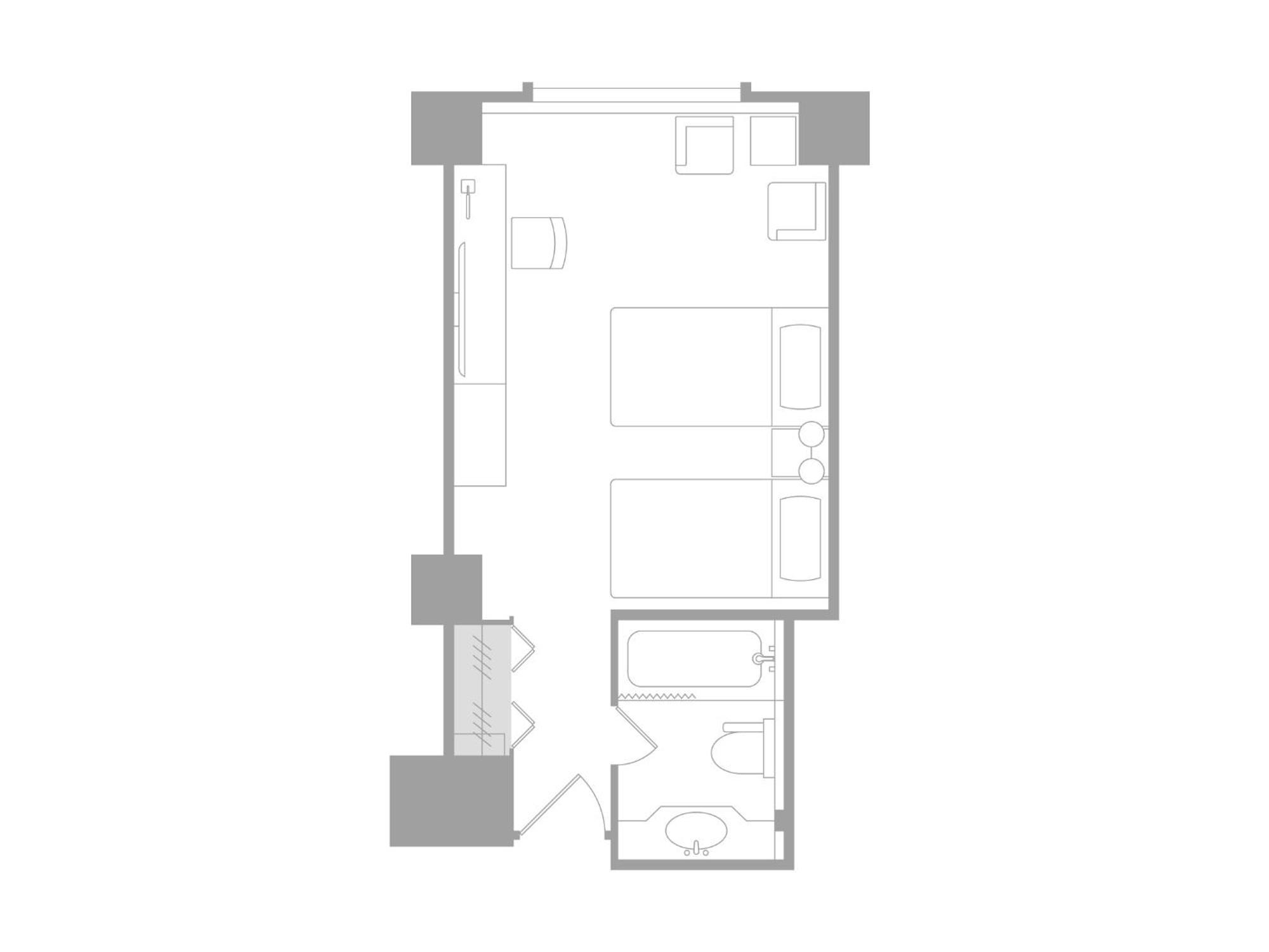 Garden Tower - Standard Twin Room - Smoking