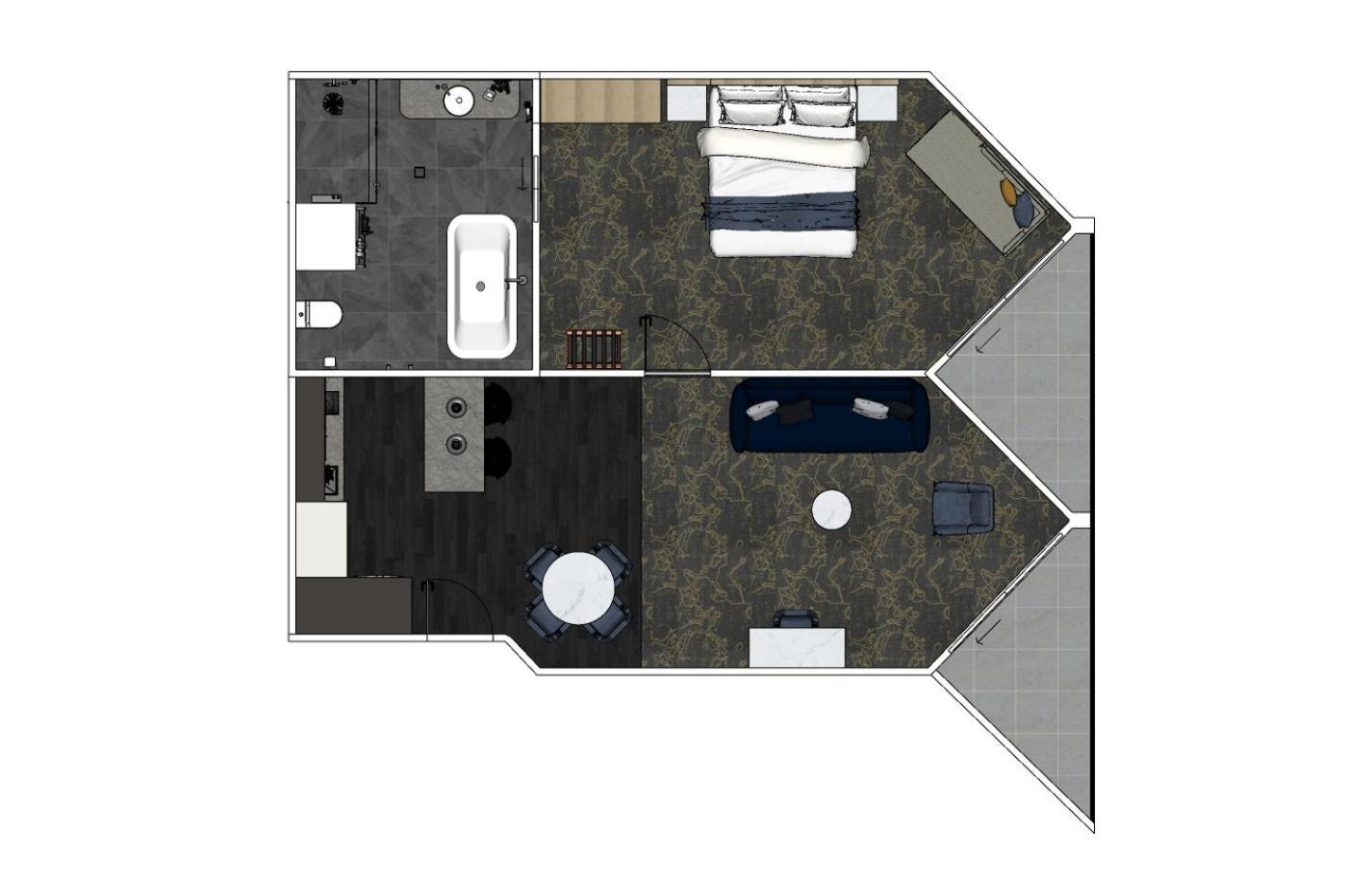 Superior King Suite High Floor with Balcony