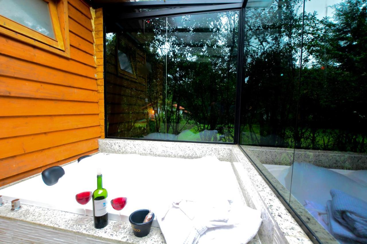 Wooden Chalet Spa Bath